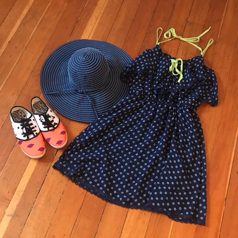 *5/$25!* Xhiliration Sleeveless Dress S patterned